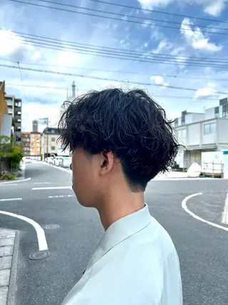 ショート パーマ メンズ 辻 雅也のヘアスタイル