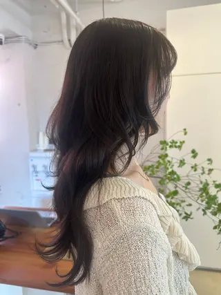 ロング カラー ヘアアレンジ 韓国語対応/ ニュアンスカラー🥥のヘアスタイル