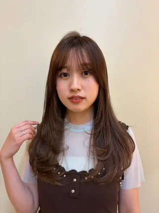 ロング けんもつ すずかのヘアスタイル