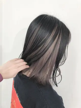 ミディアム カラー 松田 みのりのヘアスタイル