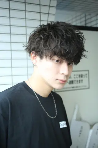 メンズ 髪質改善カラー💫 Eir江坂💎田中のヘアスタイル
