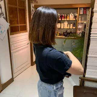 ミディアム 👑満足度1000% 重村　春奈👑のヘアスタイル