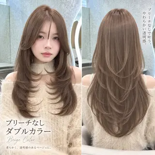 ロング カラー ヘアアレンジ 髪質改善/透明感 カラー/吉田光佑のヘアスタイル