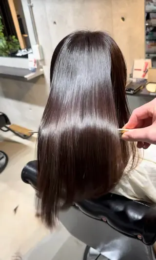 ロング Haru🫧髪質改善 ×美髪矯正🫧艶髪のヘアスタイル