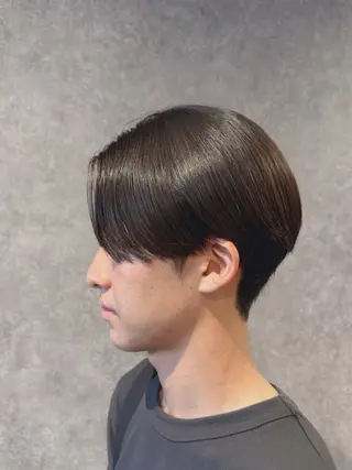 ショート パーマ メンズ 曲がる縮毛矯正 masashiのヘアスタイル