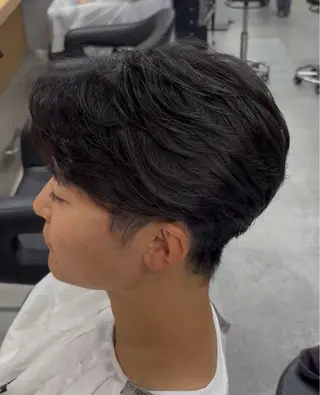 ショート パーマ メンズ 🩵韓国スタイル特化 🩵yuuのヘアスタイル