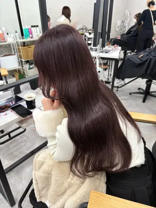 ロング カラー 盛れる顔まわり✨🎀 レイヤー別所好葉のヘアスタイル
