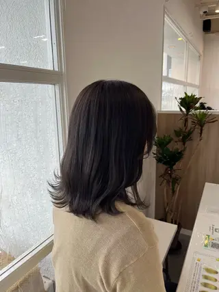ミディアム 光本 千紘のヘアスタイル