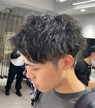 パーマ メンズ 京都河原町 メンズパーマ助川龍哉のヘアスタイル