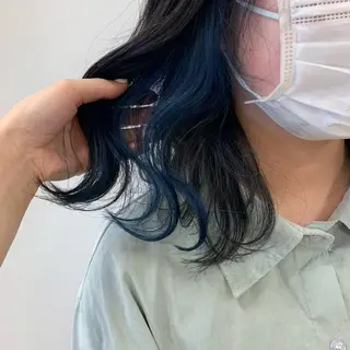 セミロング カラー 暖色/ブリーチカラー 🎀 M i k uのヘアスタイル