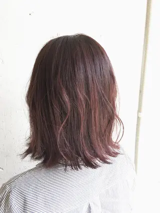 ミディアム カラー レイヤー/大人メンズ パーマ🌀 平島拓也のヘアスタイル