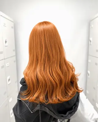 ロング 透明感×ワインレッド 🍒𝐘𝐮𝐤𝐚のヘアスタイル