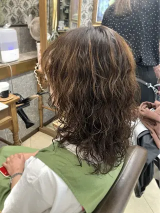 ミディアム 阿部 雲母のヘアスタイル