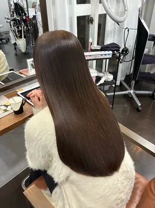 ロング カラー ヘアアレンジ 🍒ᩚ名駅/艶髪 縮毛矯正/あゆ🍒ᩚのヘアスタイル