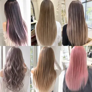 ロング カラー 佐伯 りょうのヘアスタイル