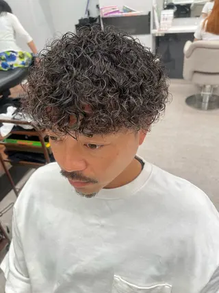 パーマ メンズ 🍐シャドウパーマ メンズ特化/守岡🍐のヘアスタイル