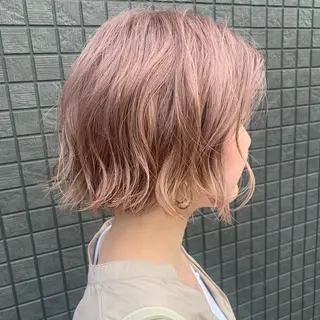 ショート カラー ハブヘアー ハブヘアーのヘアスタイル