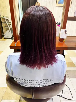 ミディアム カラー 🦋店長🦋 ほんさわ みずきのヘアスタイル