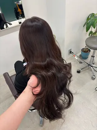 セミロング カラー 渋谷|透明感カラー 🫧🤍|rinaのヘアスタイル