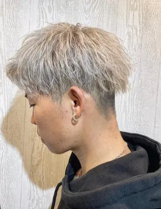 ショート カラー パーマ メンズ TELA HAIR 副代表 岡田のヘアスタイル