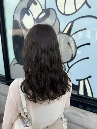 セミロング 🌿朝5分でお洒落 パーマスタイル🌿のヘアスタイル