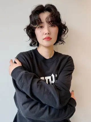 ショート パーマ 似合わせパーマ/ kazuのヘアスタイル