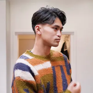 ショート パーマ メンズ 今出 りょうやのヘアスタイル