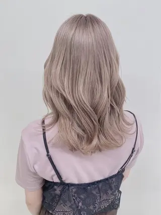 ミディアム カラー ⛄️冬の透明感 カラー⛄️大西のヘアスタイル