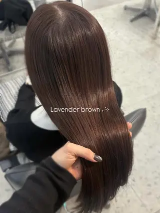 ロング 透明感ツヤカラー🐤 カットモデル🐤ソナのヘアスタイル