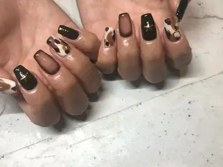 ネイル 韓国/ワンホン/長さ 出しつけ放題🎀のネイルデザイン