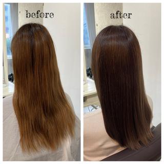 ロング カラー PutiLuca 浅川のヘアスタイル