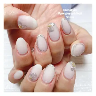 ミディアム ネイル 🐾enen style 🐾のネイルデザイン