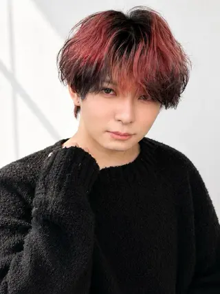 ミディアム カラー パーマ ヘアアレンジ メンズ メンズZina代表 田端 麗治のヘアスタイル