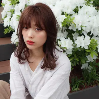 ミディアム ✨ブリーチマスター✨ オクヤマヨウスケのヘアスタイル