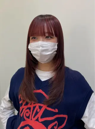 ロング 田中 あかりのヘアスタイル
