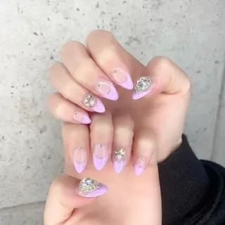 ミディアム カラー パーマ ヘアアレンジ メンズ キッズ ネイル マツエク・マツパ アイブロウ Salon Ｋのネイルデザイン