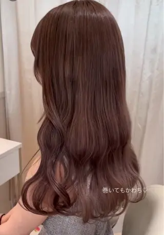 ロング fuwari 美白ショコラカラーのヘアスタイル