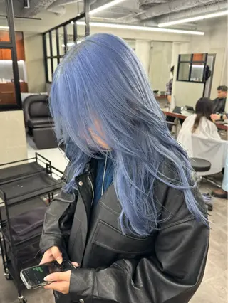 ロング カラー ブリーチ ハイトーン 特化🌈フジタハルキのヘアスタイル