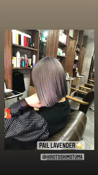 ショート カラー ワンホンレイヤー エクステづまのヘアスタイル