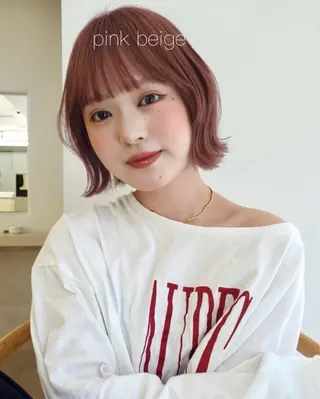 ミディアム カラー 越後 遥/ 透明感カラー🪞🤍のヘアスタイル