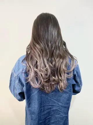 ロング カラー レイヤーカット 赤み消し　店長/大和のヘアスタイル