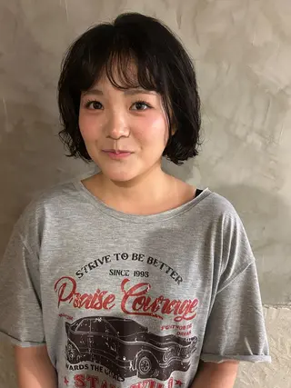 ショート パーマ ayane⭐️ボブ・ ショート・パーマのヘアスタイル