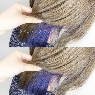 ミディアム レイヤー/艶髪カラー 森本くるみのヘアスタイル
