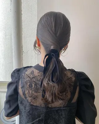 ロング ヘアアレンジ フレンチボブパーマ Yuukiのヘアスタイル