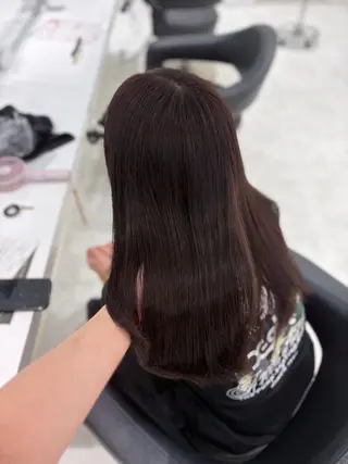 ロング カラー ヘアアレンジ 💓色落ちまで綺麗な 垢抜けカラー💓のヘアスタイル