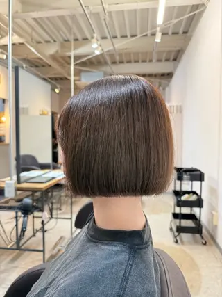 ショート 透明感カラー🫧 🍒久留米美容室のヘアスタイル