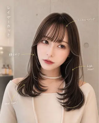 ミディアム カラー ヘアアレンジ 🌫️大人韓国ヘア 🌫️naoyaのヘアスタイル