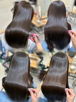 ロング 髪質改善🩵縮毛矯正 代々木/木下のヘアスタイル