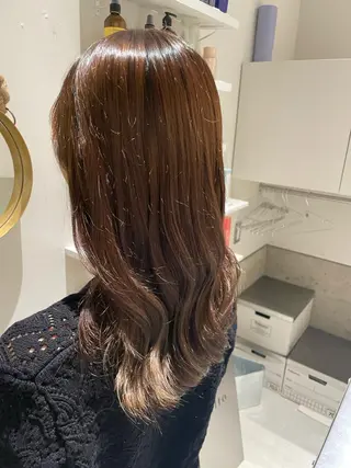 セミロング カラー ヘアアレンジ kilto.きょうか 🍑カットモデル🍑のヘアスタイル