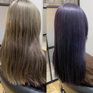 ロング カラー 色落ちまで可愛い🧚 心斎橋hikaruのヘアスタイル